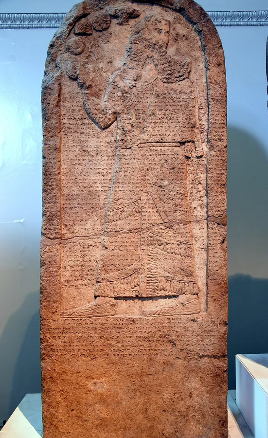 The Kurkh Monolith, an Assyrian stele carved with a figure of Shalmaneser III